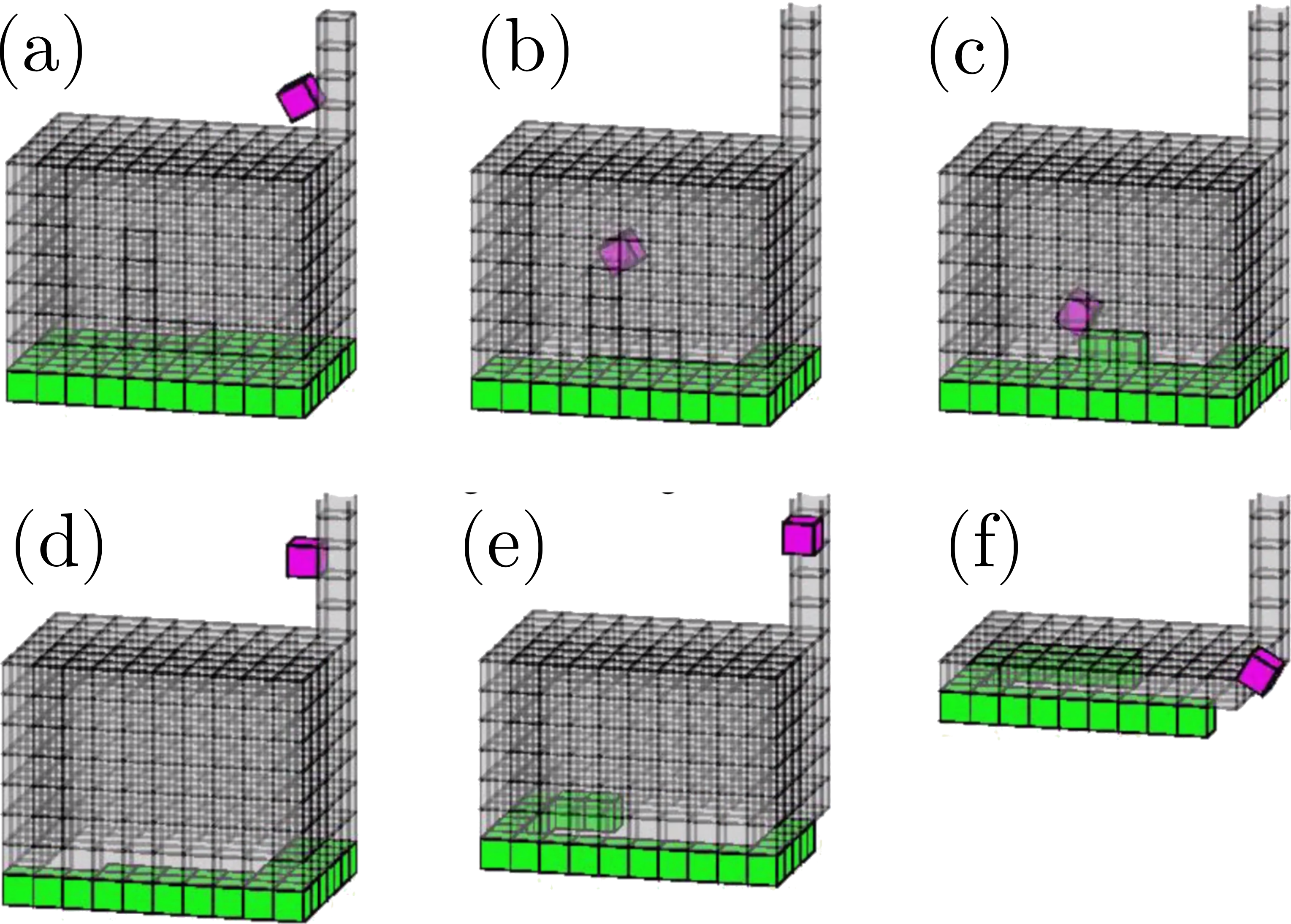 Reconfiguring Non-Convex Holes in Pivoting Modular Cube Robots